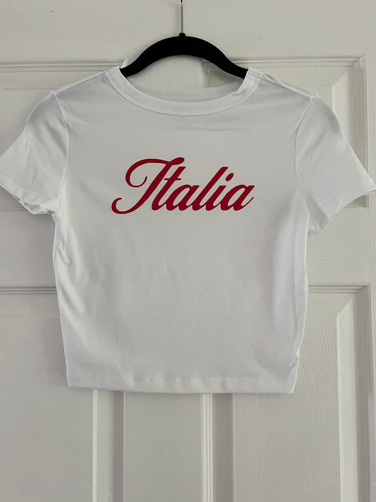 Italia Cropped T-Shirt