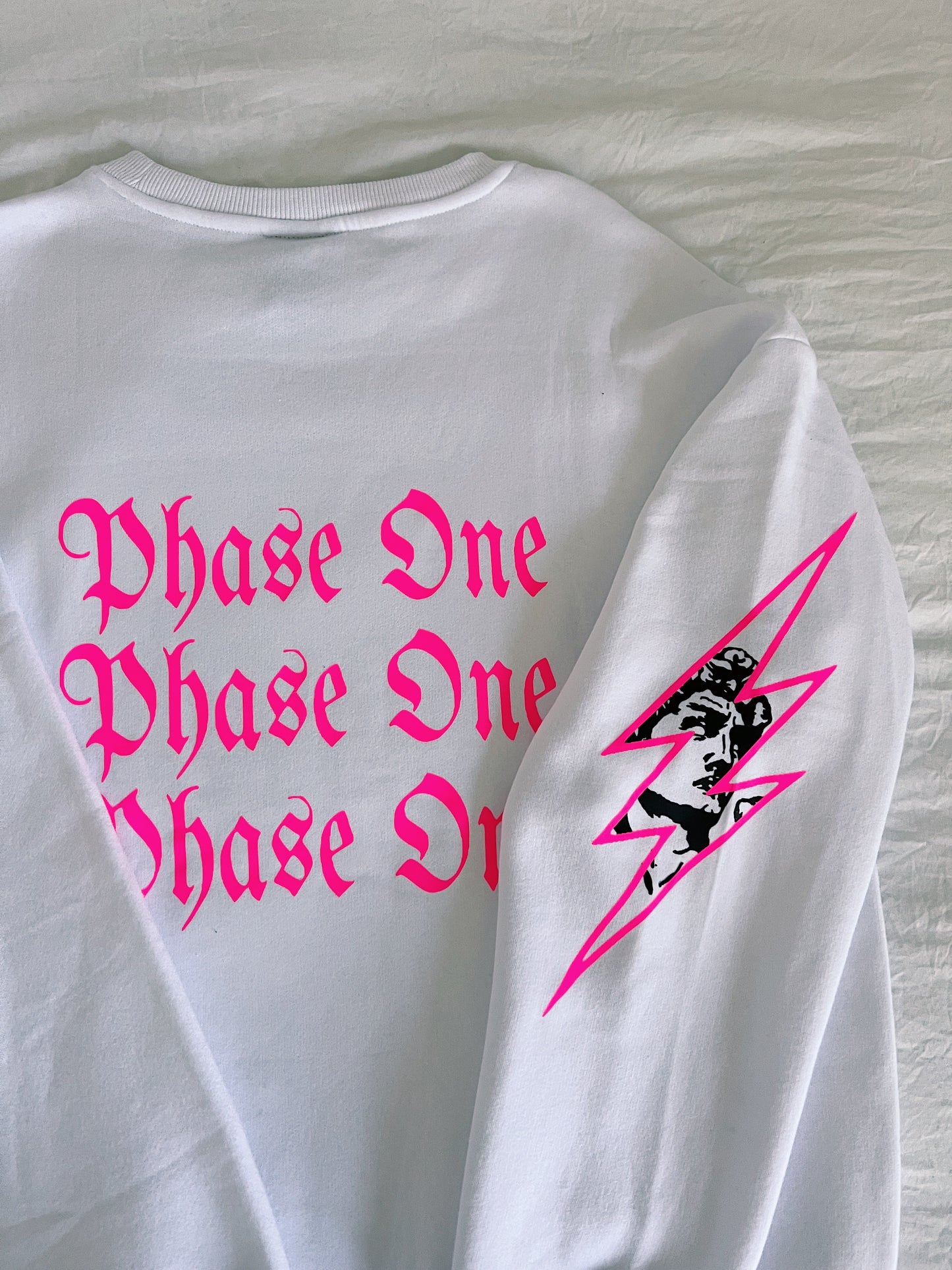 Black & Neon Pink Crew
