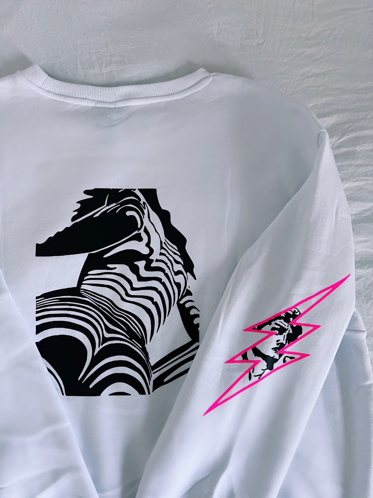 Black & Neon Pink Crew