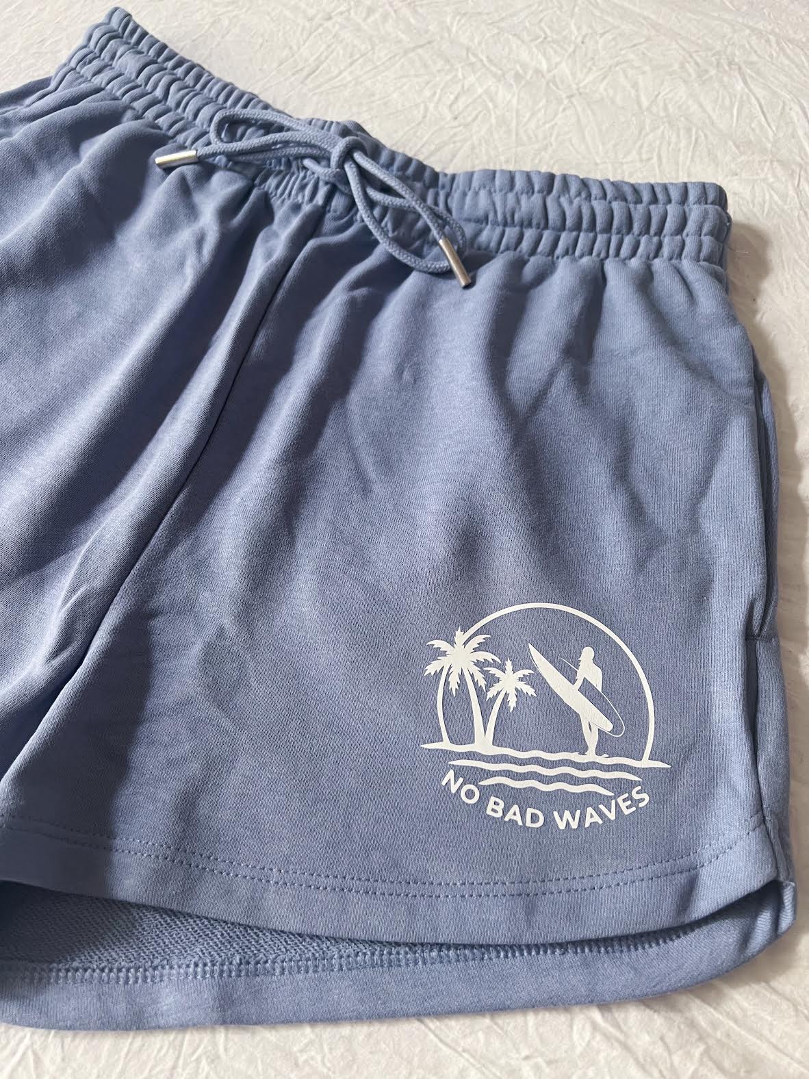 Women's Blue No Bad Waves Shorts