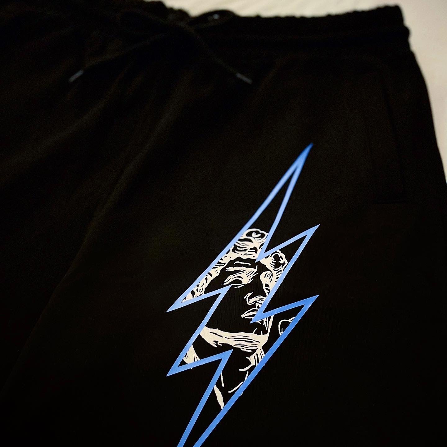 Lightning Sweat Shorts in Black