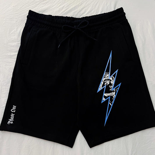 Lightning Sweat Shorts in Black