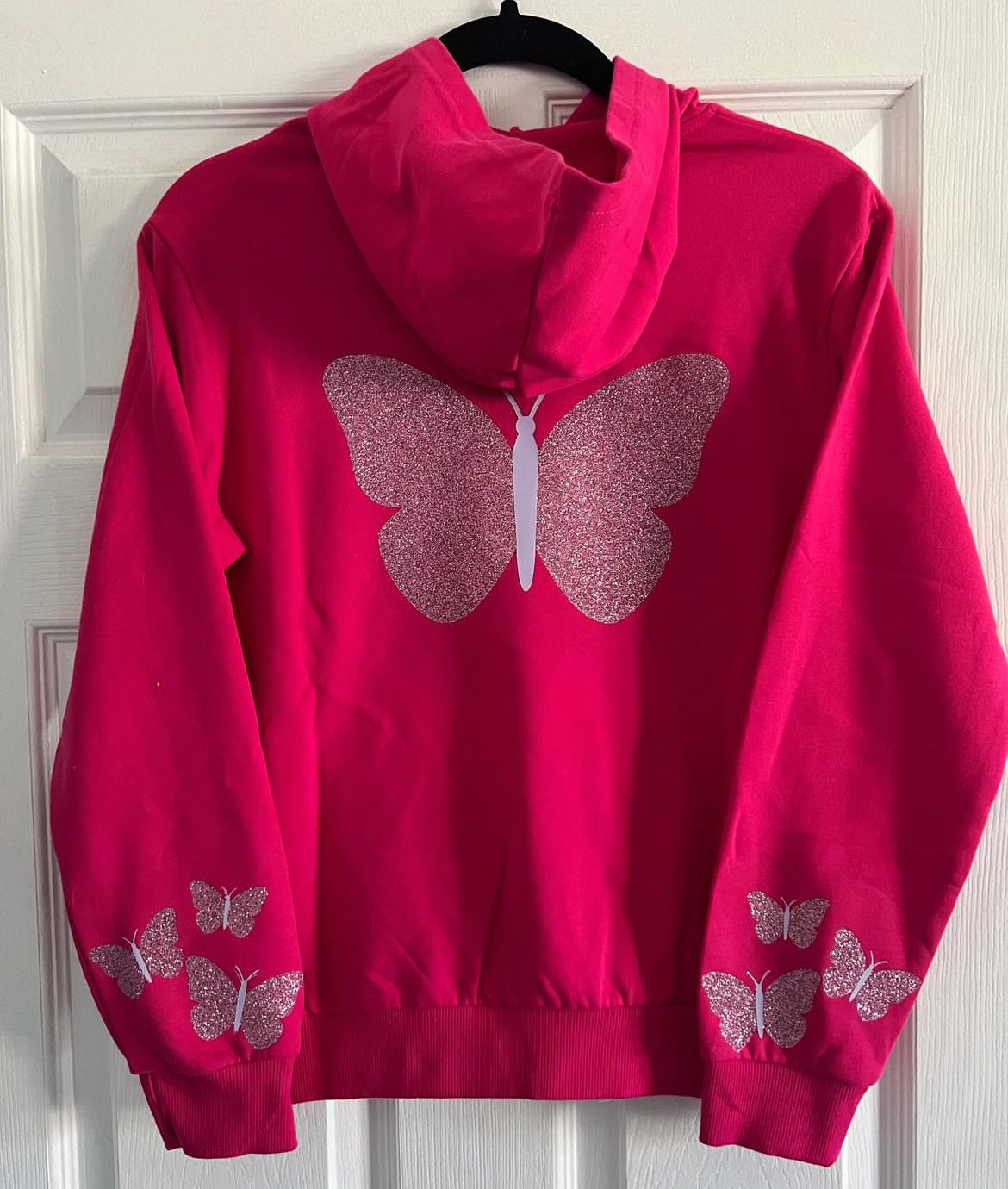 Kids Custom Sparkly Butterfly Sweatshirt