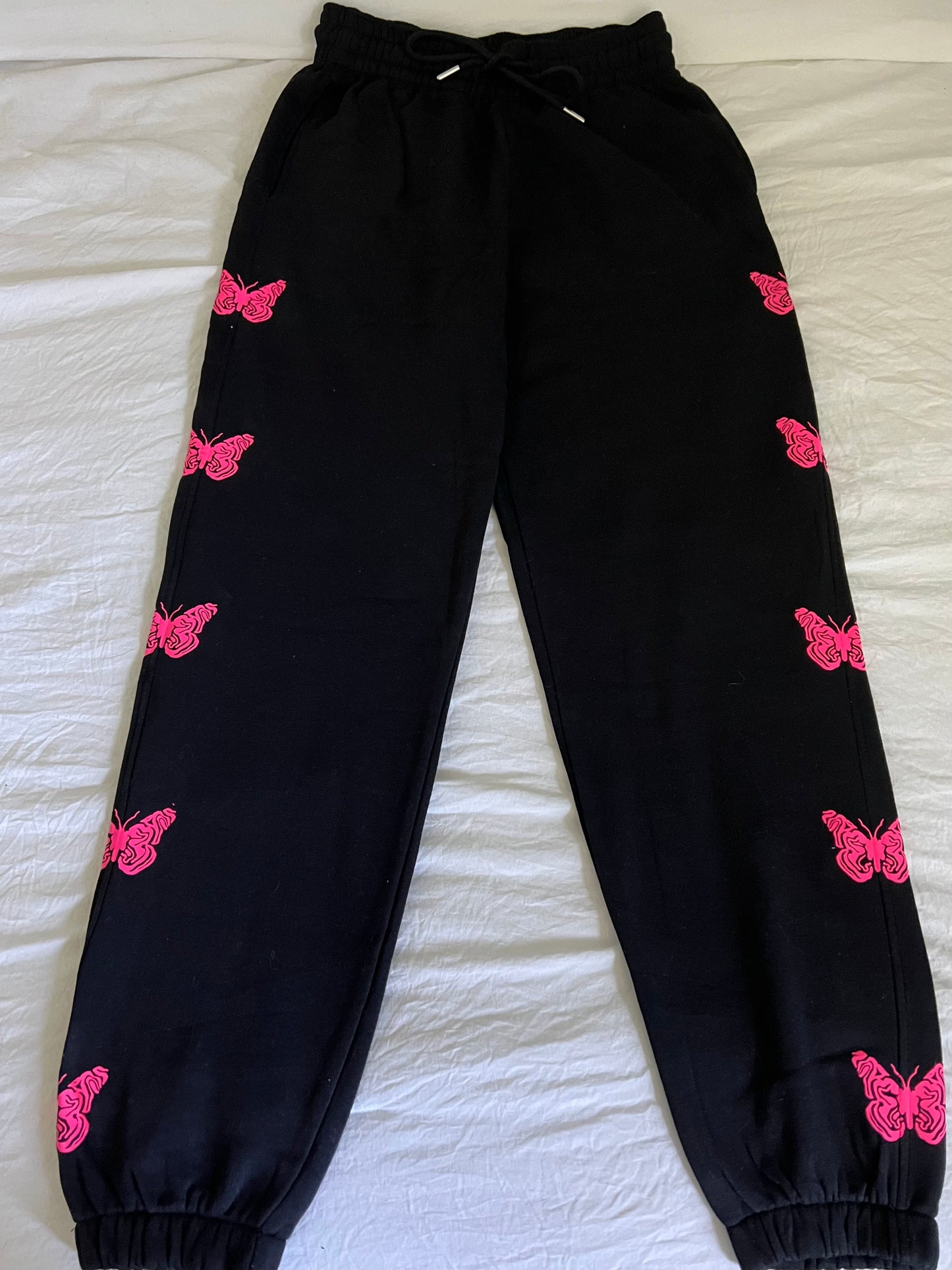 Pink Butterfly Sweatpants