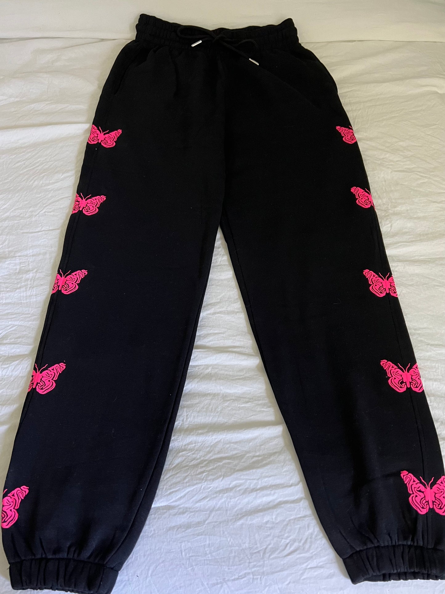 Pink Butterfly Sweatpants